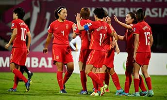  女足亚洲杯1/4决赛中国3:1越南