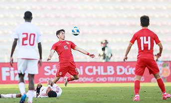 2022迪拜杯：阿聯酋U-23 3:0 中國U-23