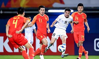   U23亚洲杯：中国0:2乌兹别克斯坦