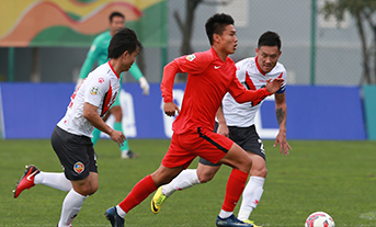2020中乙联赛首轮：U19国足1-2湖南湘涛