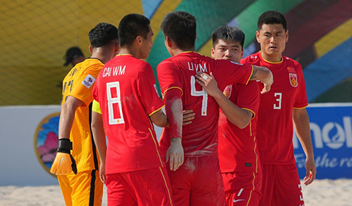 沙滩足球亚洲杯：中国队5-4印度尼西亚队