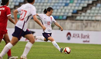  U-20女足亚预赛：中国5:0战胜尼泊尔