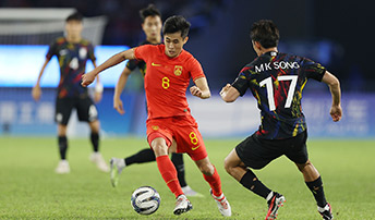 亚运会：中国男足亚运队1:0韩国队