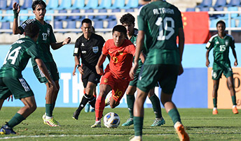  U-17亚洲杯：中国队0:3沙特阿拉伯队