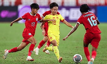  2024巴黎奥预赛：中国女足3:0泰国女足