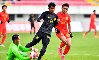  热身赛：中国国奥队0:1马来西亚国奥队